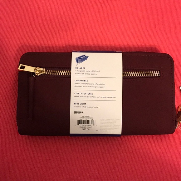 Wallet w/phone charger - Picture 2 of 4